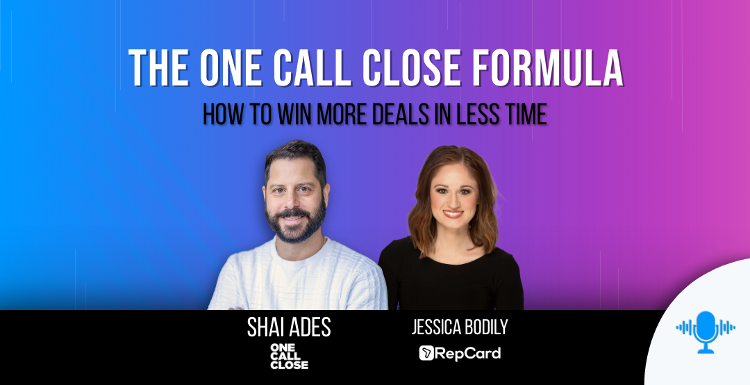 Sales rep successfully closing a deal at the door